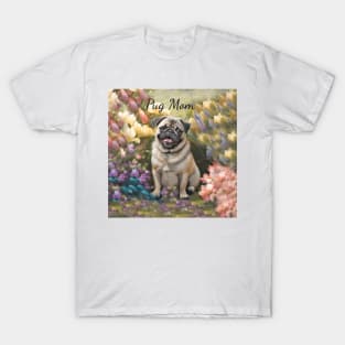 "Pug Mom" cute all over Tote Bag T-Shirt